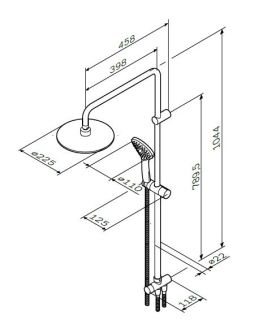 Душевая система Am.Pm Gem F0790000